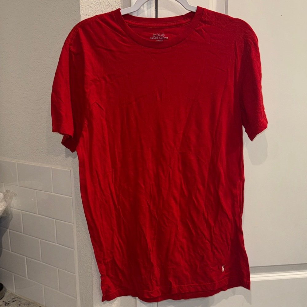 Polo Ralph Lauren Classic Unisex Red Short Sleeve Tee - Picture 3 of 12
